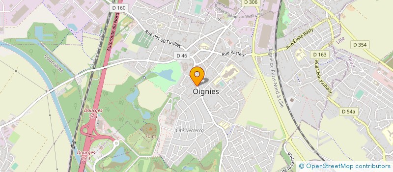 localisation de l'entreprise MADAME EMILIE MALRAS  OIGNIES