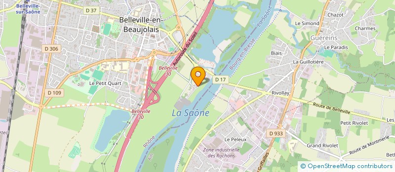 localisation de l'entreprise MADAME EMILIE MANDRILLON  BELLEVILLE-EN-BEAUJOLAIS