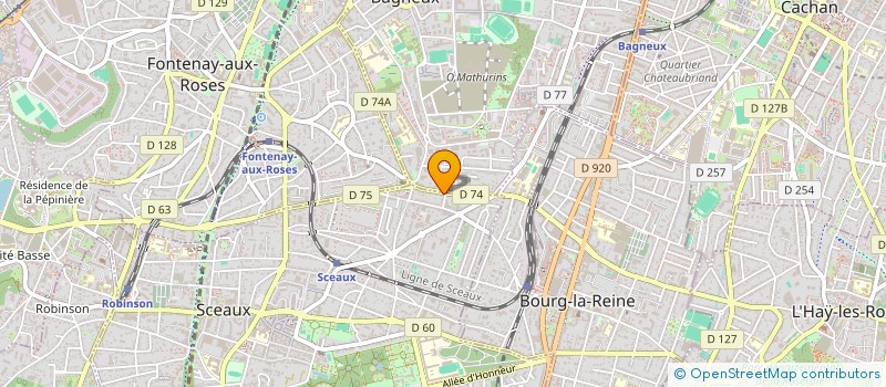 localisation de l'entreprise MADAME EMILIE MANGE  SCEAUX