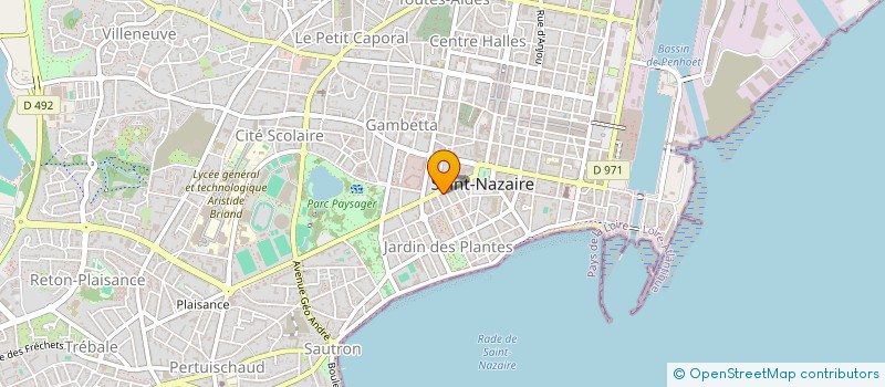 localisation de l'entreprise MADAME EMILIE MARCEAU  SAINT-NAZAIRE