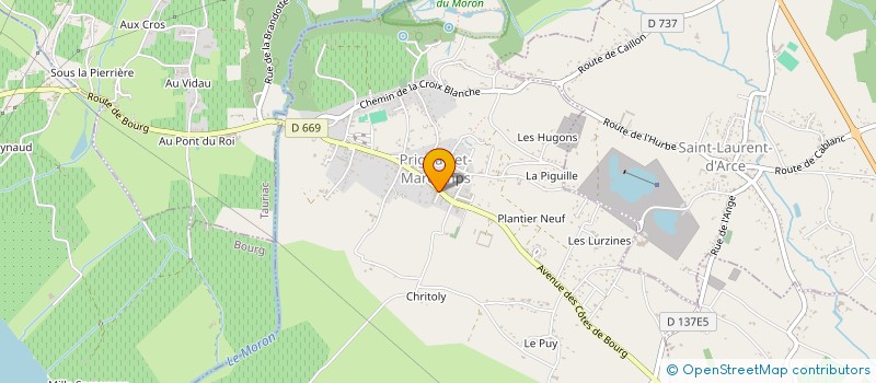 localisation de l'entreprise MADAME EMILIE MARCEL  PRIGNAC-ET-MARCAMPS