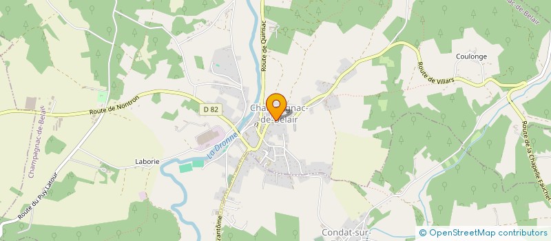 localisation de l'entreprise MADAME EMILIE MARIAU  CHAMPAGNAC-DE-BELAIR