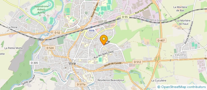 localisation de l'entreprise MADAME EMILIE MARIE  VIRE-NORMANDIE