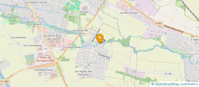 localisation de l'entreprise MADAME EMILIE MARQUANT  MAILLOT