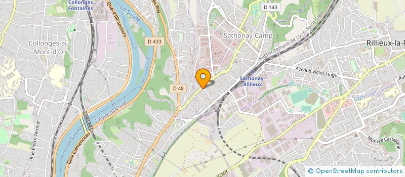 localisation de l'entreprise MADAME EMILIE MARQUES  SATHONAY-CAMP