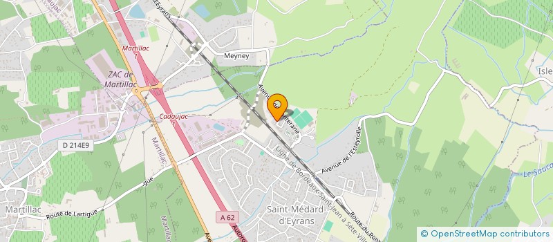 localisation de l'entreprise MADAME EMILIE MARTIN  SAINT-MEDARD-D'EYRANS