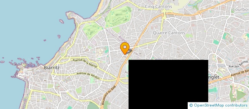 localisation de l'entreprise MADAME EMILIE MARTIN DE BELLERIVE  BIARRITZ