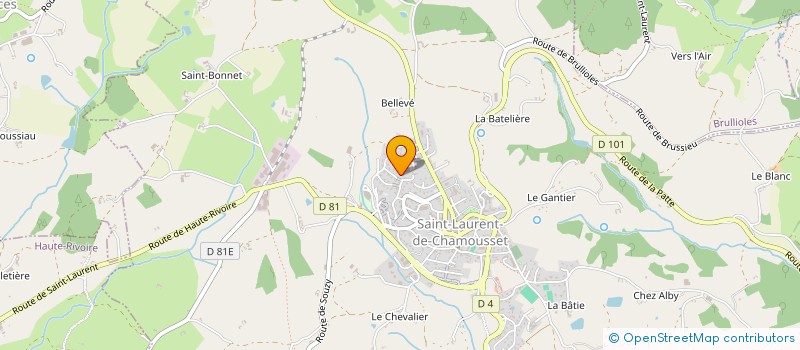 localisation de l'entreprise MADAME EMILIE MARTINACHE  SAINT-LAURENT-DE-CHAMOUSSET