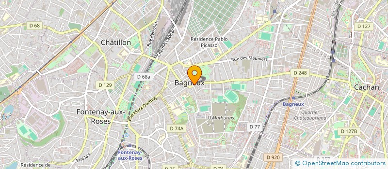 localisation de l'entreprise MADAME EMILIE MARTY à BAGNEUX