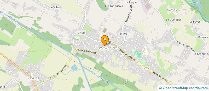 localisation de l'entreprise MADAME EMILIE MATHIAN  LES AVENIERES VEYRINS-THUELLIN