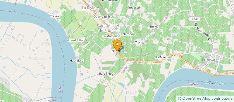 localisation de l'entreprise MADAME EMILIE MAZAN  SAINT-MICHEL-DE-FRONSAC