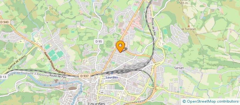 localisation de l'entreprise MADAME EMILIE MAZOUAT  LOURDES