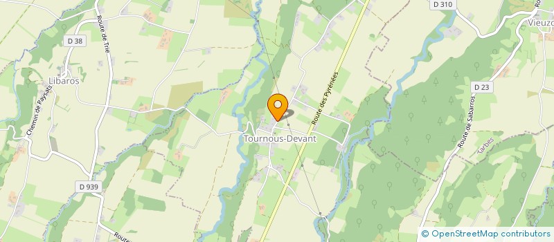 localisation de l'entreprise MADAME EMILIE MAZOUE  TOURNOUS-DEVANT