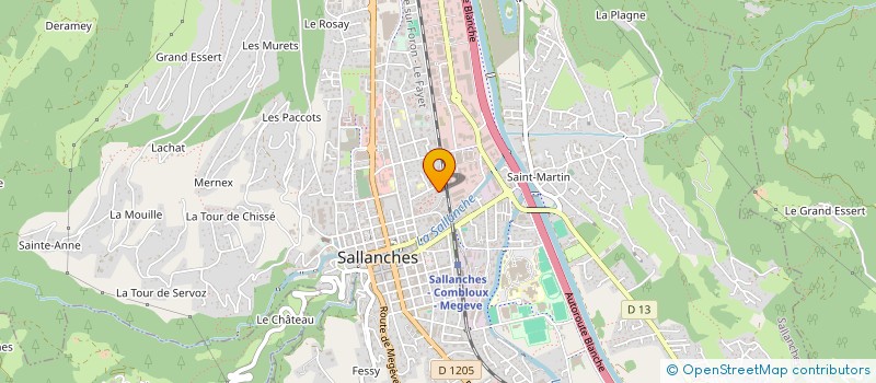 localisation de l'entreprise MADAME EMILIE MEILGEN  SALLANCHES