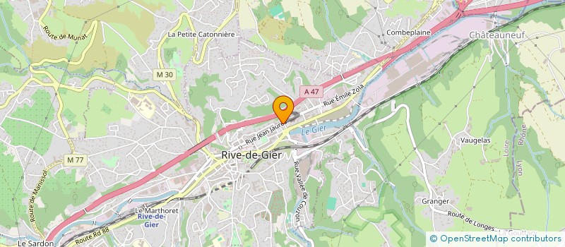 localisation de l'entreprise MADAME EMILIE MEIXNER  RIVE-DE-GIER