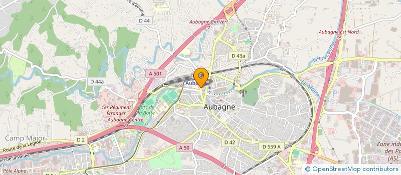 localisation de l'entreprise MADAME EMILIE MEJEAN  AUBAGNE