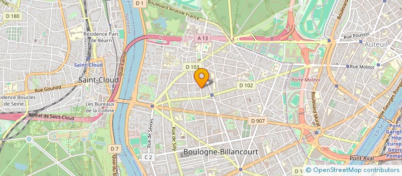 localisation de l'entreprise MADAME EMILIE MENANT à BOULOGNE-BILLANCOURT