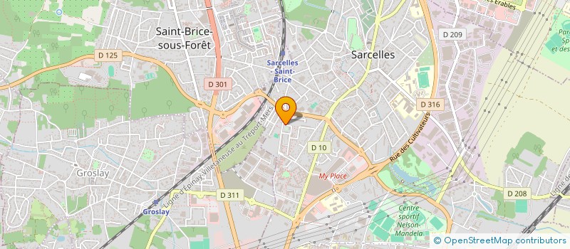 localisation de l'entreprise MADAME EMILIE MENDES DE CARVALHO  SARCELLES