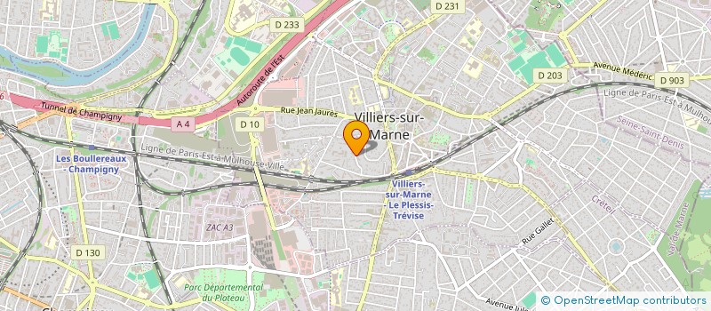 localisation de l'entreprise MADAME EMILIE MENOUX à VILLIERS-SUR-MARNE