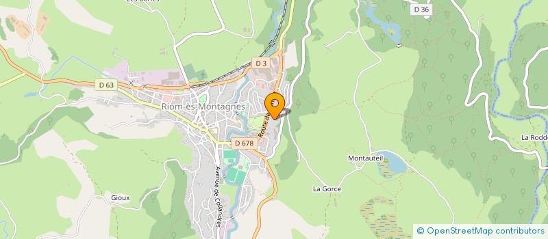 localisation de l'entreprise MADAME EMILIE MERCIER à RIOM-ES-MONTAGNES