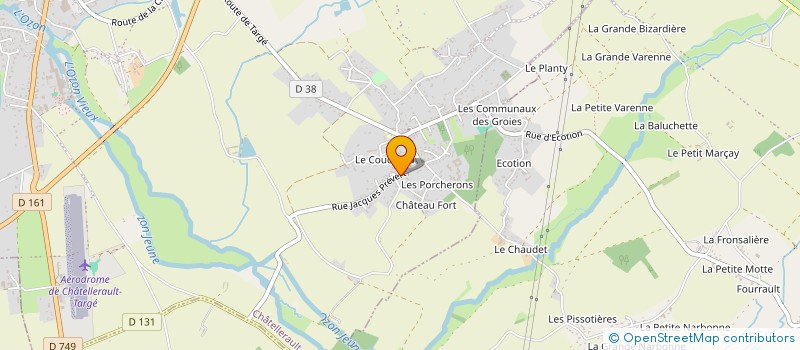 localisation de l'entreprise MADAME EMILIE MERIOT à CHATELLERAULT