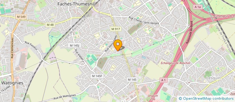 localisation de l'entreprise MADAME EMILIE MERLEVEDE à FACHES-THUMESNIL
