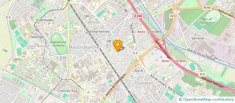 localisation de l'entreprise MADAME EMILIE MIGNEAUX  REIMS