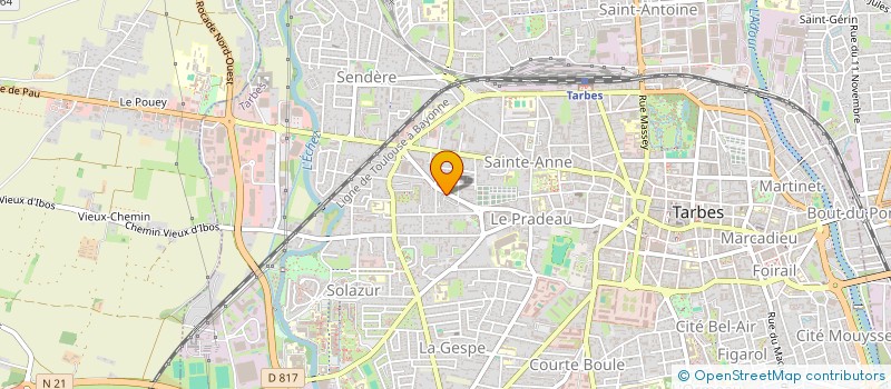 localisation de l'entreprise MADAME EMILIE MIGNONAT  TARBES