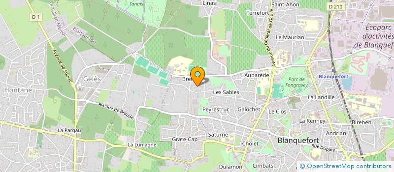 localisation de l'entreprise MADAME EMILIE MIQUEL à BLANQUEFORT