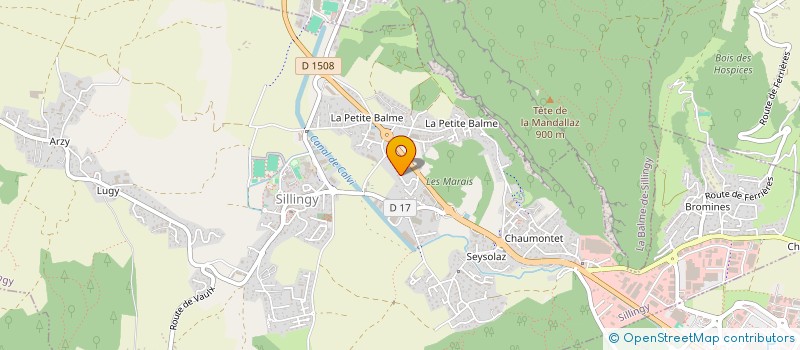 localisation de l'entreprise MADAME EMILIE MOCELLIN  SILLINGY