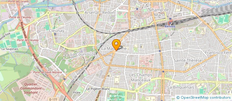 localisation de l'entreprise MADAME EMILIE MONJARRET  RENNES