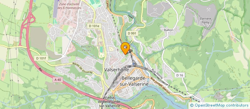 localisation de l'entreprise MADAME EMILIE MONNET à VALSERHONE