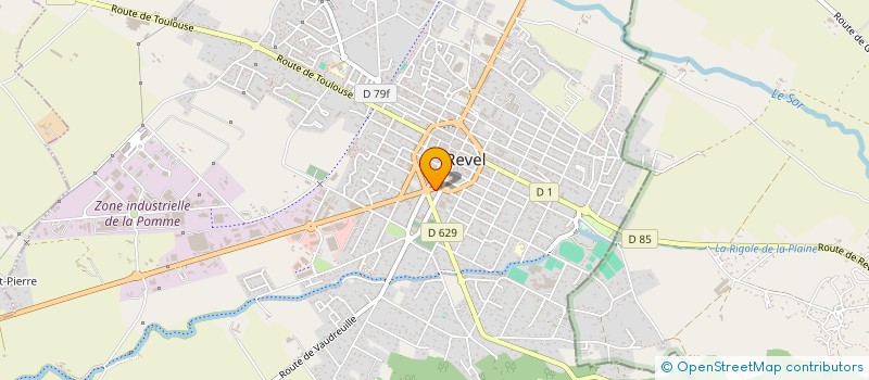 localisation de l'entreprise MADAME EMILIE MONNIER  REVEL