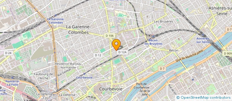 localisation de l'entreprise MADAME EMILIE MONTAZEAU à COURBEVOIE