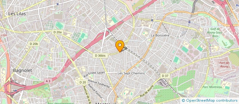 localisation de l'entreprise MADAME EMILIE MORAND à MONTREUIL