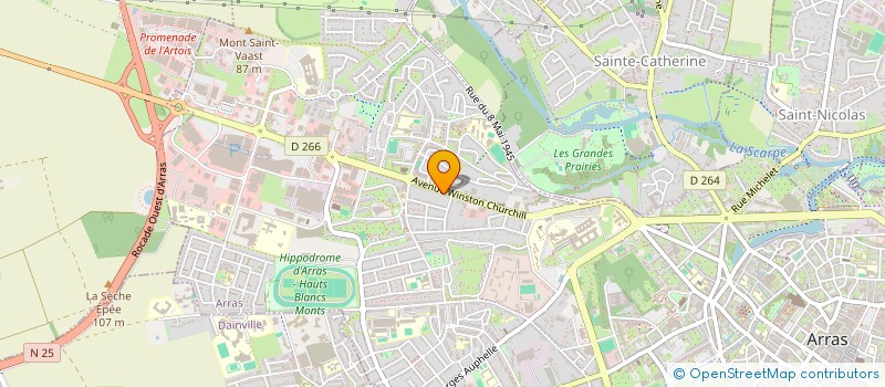 localisation de l'entreprise MADAME EMILIE MOREAU à ARRAS