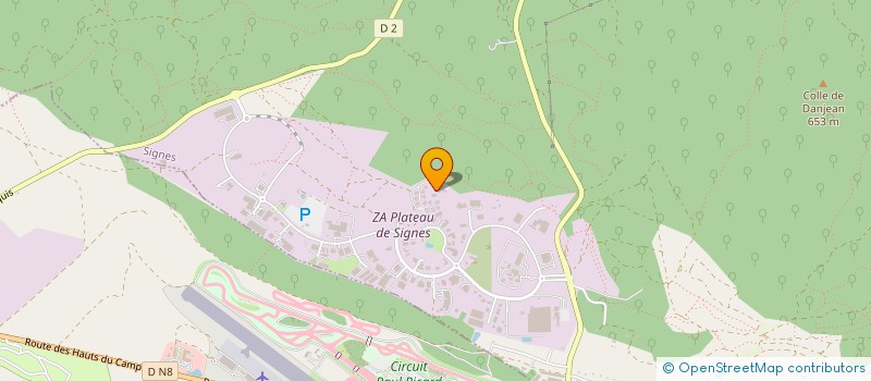 localisation de l'entreprise MADAME EMILIE MOREL  SIGNES