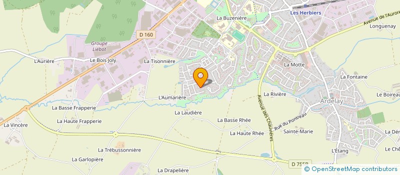 localisation de l'entreprise MADAME EMILIE MORILLON à LES HERBIERS