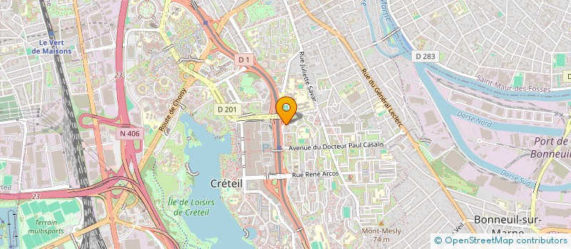 localisation de l'entreprise MADAME EMILIE MOUNSAVENG  CRETEIL