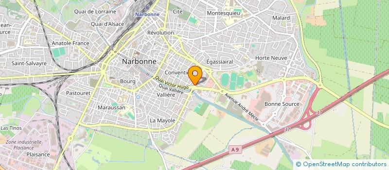 localisation de l'entreprise MADAME EMILIE MOUYNET  NARBONNE