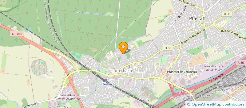 localisation de l'entreprise MADAME EMILIE MURA  LUTTERBACH