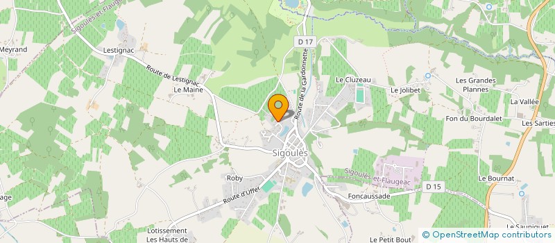 localisation de l'entreprise MADAME EMILIE NADAL  SIGOULES-ET-FLAUGEAC