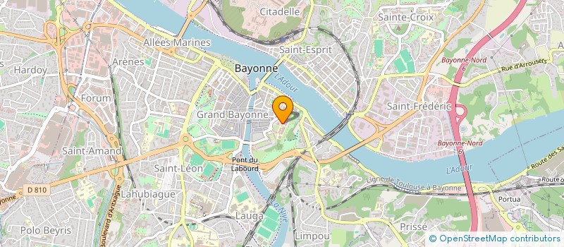 localisation de l'entreprise MADAME EMILIE NAVARRE  ANGLET