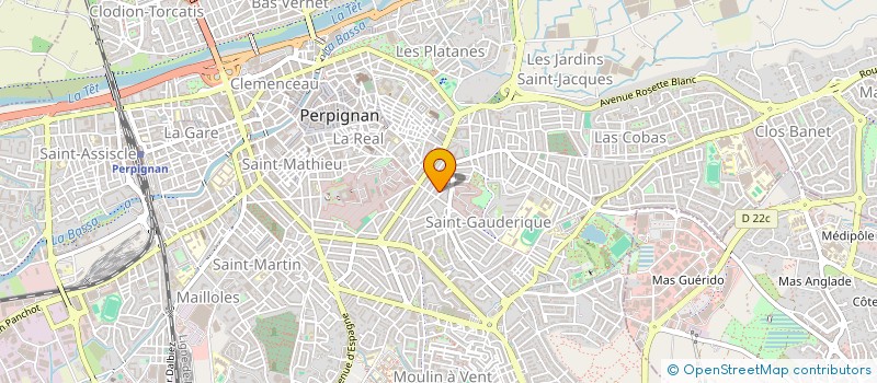 localisation de l'entreprise MADAME EMILIE NAVARRO  PERPIGNAN