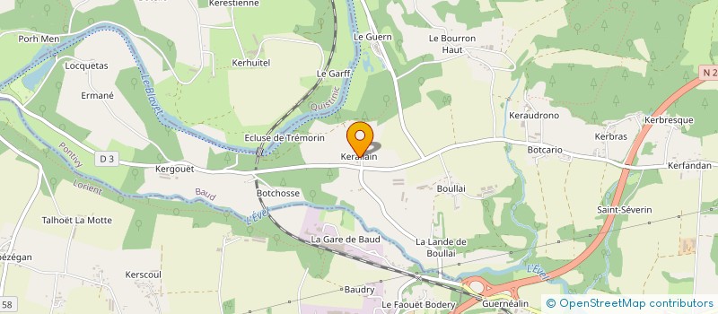 localisation de l'entreprise MADAME EMILIE NEDELEC  BAUD