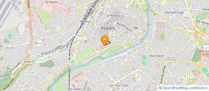 localisation de l'entreprise MADAME EMILIE NEVEUX à POITIERS
