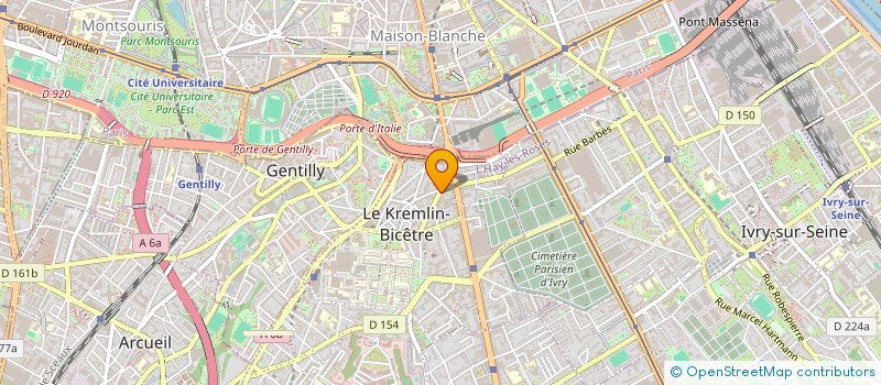 localisation de l'entreprise MADAME EMILIE NEVEUX  LE KREMLIN-BICETRE