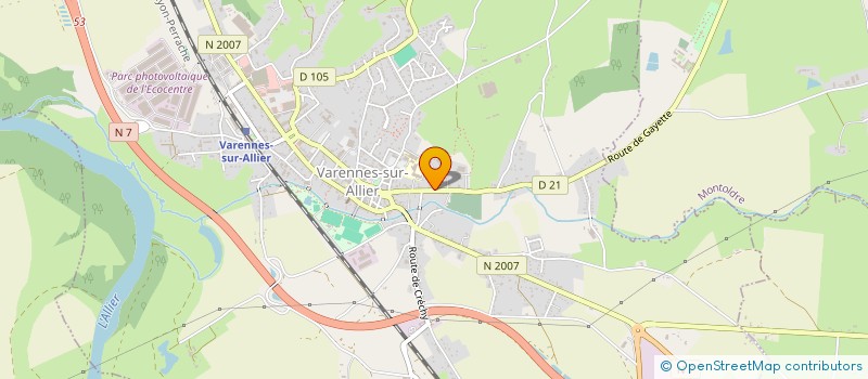 localisation de l'entreprise MADAME EMILIE NICOLAS  VARENNES-SUR-ALLIER