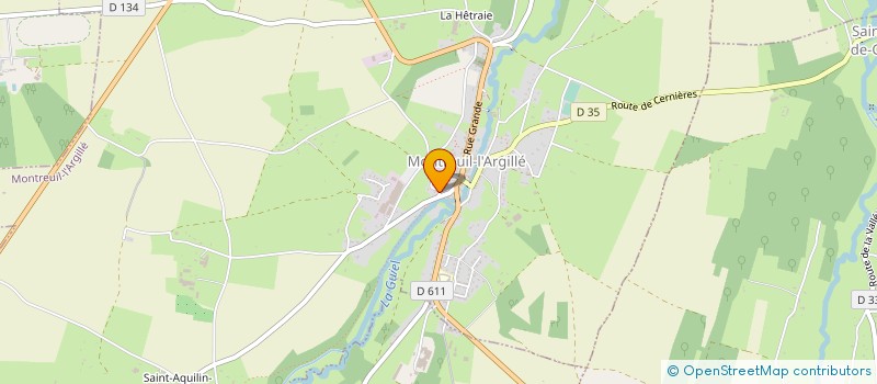 localisation de l'entreprise MADAME EMILIE NOEL  MONTREUIL-L'ARGILLE
