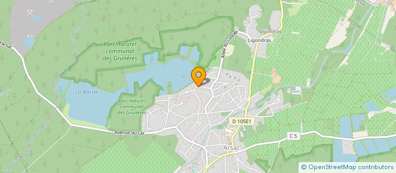 localisation de l'entreprise MADAME EMILIE NOISIEZ  ARSAC